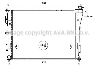 AVA QUALITY COOLING hy2379 -  Радиатор, охлаждение двигателя